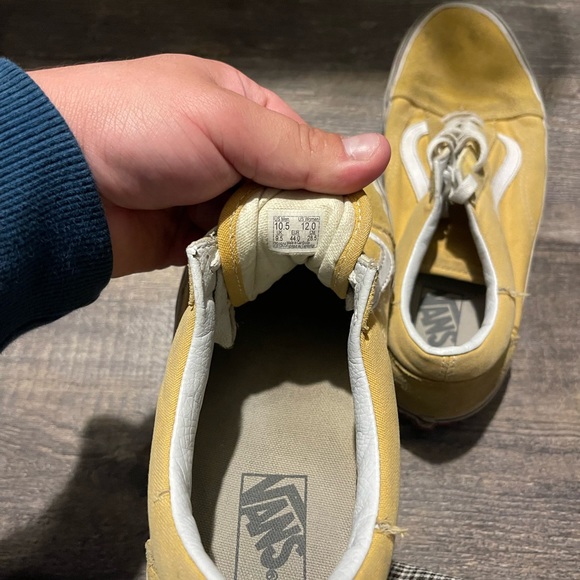 Yellow Vans Mens Size 10.5 - Picture 3 of 4